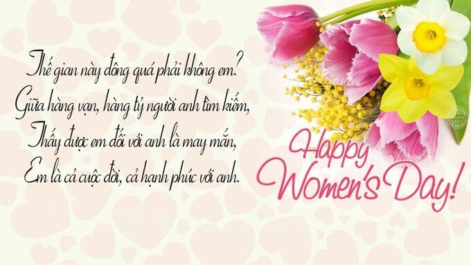 Thiệp 20/10 ngọt ngào tặng người yêu