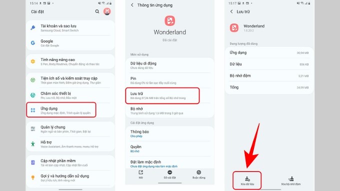 Xóa bộ nhớ đệm trên điện thoại