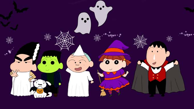 hình nền Halloween phong cách hoạt hình